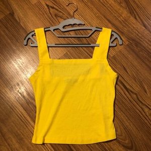 SHEIN Square Neck Ribbed Cropped Tank